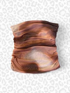 Stradivarius Mesh Ruched Tube Top — Size S
